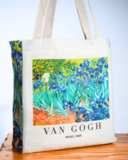 Van Gogh "Irises Painting by " - Tote Bag