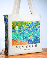 Van Gogh "Irises Painting by " - Tote Bag