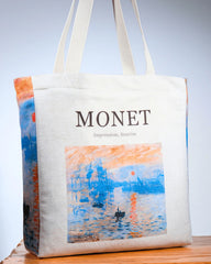 Claude Monet  "Sunrise Painting by" - Tote Bag