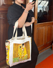 Gustav Klimt "The Kiss Painting by" - Tote Bag